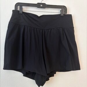 All in Motion Black Women's Athletic Shorts With Attached Biker Shorts SZ XXL